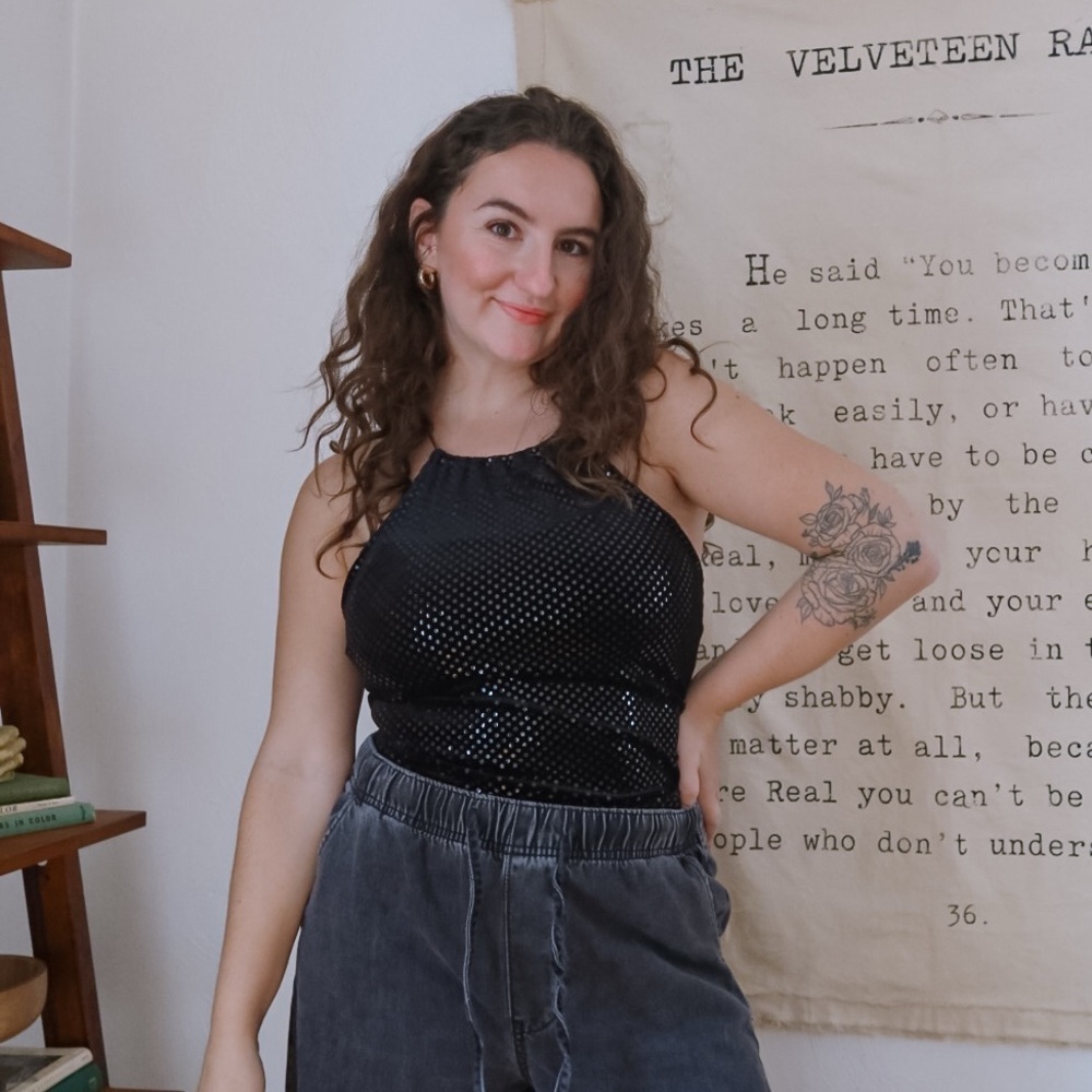 VTG Xoxo Polka Dot Tank Top